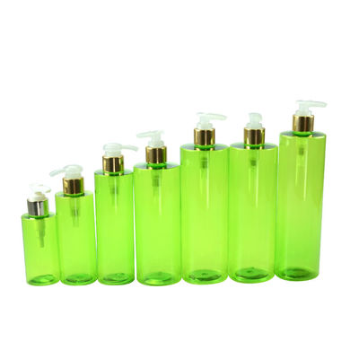 30ML ถึง 1000ML Plastic Lotion Shower Gel Container Pet Cylinder Bottle For Cosmetic