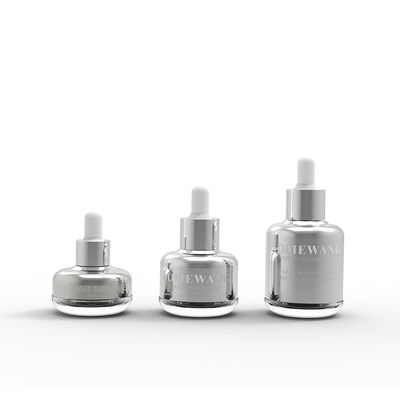 15 30 50ml Frosting Essential Oil Container Bottles บรรจุภัณฑ์เครื่องสำอางพร้อม Dropper