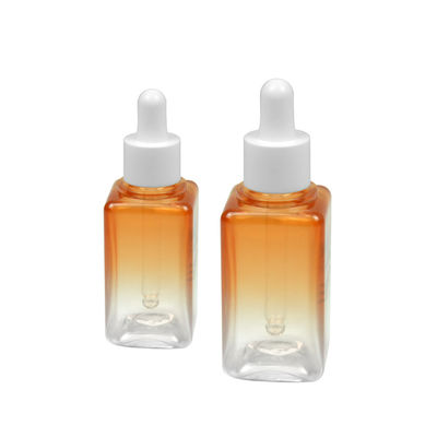 50ML Gradient PETG Cosmetic Bottle Square 20/410 Essential Oil Bottle Packaging