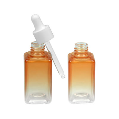 50ML Gradient PETG Cosmetic Bottle Square 20/410 Essential Oil Bottle Packaging