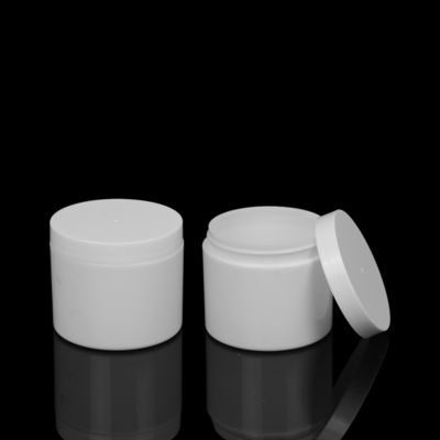 ขวดครีม PP ผนังคู่ 50g 100g 150g ขวดเครื่องสำอางย่อยสลายได้สีขาวหรูหรา ODM