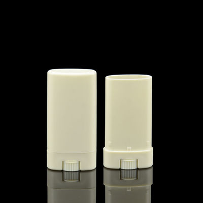 ODM 15ml Deodorant Stick Oval ขวดเครื่องสำอาง 15g เจลเปล่า Flat Oval สำหรับเจล