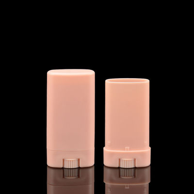 ODM 15ml Deodorant Stick Oval ขวดเครื่องสำอาง 15g เจลเปล่า Flat Oval สำหรับเจล