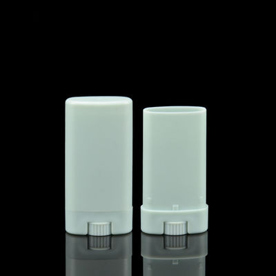 ODM 15ml Deodorant Stick Oval ขวดเครื่องสำอาง 15g เจลเปล่า Flat Oval สำหรับเจล