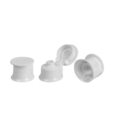 เครื่องสำอางพลาสติกเคลือบ UV Flip Top Cap บรรจุภัณฑ์ฝาขวดพลาสติก 7.8 มม