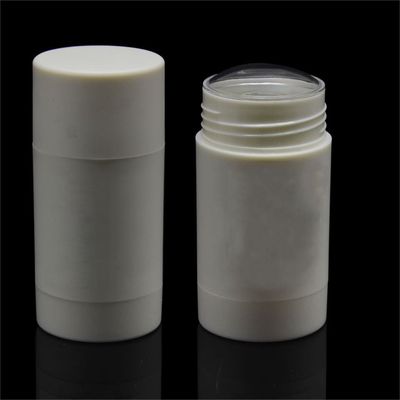 50ml ขวดระงับกลิ่นกายทรงกลม PP 43 มม. ภาชนะบรรจุเครื่องสำอางเปล่าปริมาณมาก