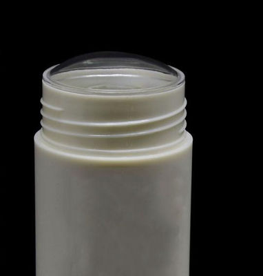 50ml ขวดระงับกลิ่นกายทรงกลม PP 43 มม. ภาชนะบรรจุเครื่องสำอางเปล่าปริมาณมาก