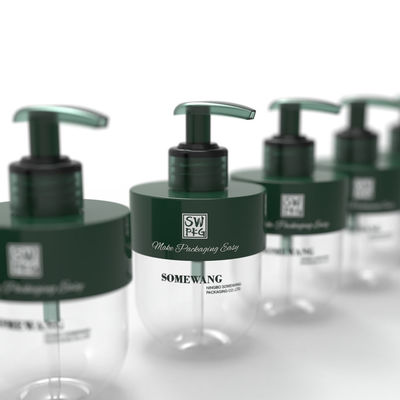 200ml 250ml 300ml ขวดพลาสติก PET ขวดโลชั่นพลาสติก 28 มม. พร้อมปั๊ม