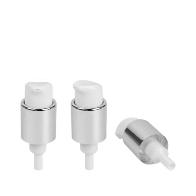 Twist Actuator Cream Lotion Pump ซ้ายขวา Metal Chrome Plastic Treatment Pump 24/410