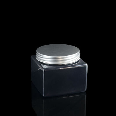 Electroplating 100ml 500ml PET Jar บรรจุภัณฑ์ PET Square Jars ภาชนะเปล่าระงับกลิ่นกาย