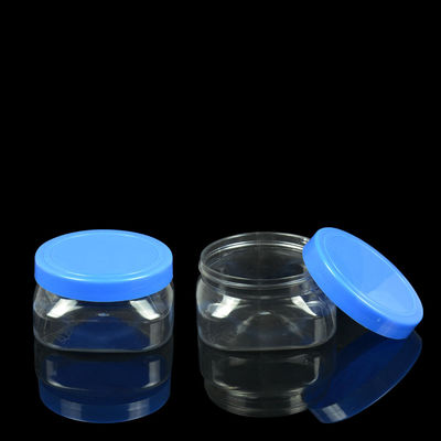 Electroplating 100ml 500ml PET Jar บรรจุภัณฑ์ PET Square Jars ภาชนะเปล่าระงับกลิ่นกาย