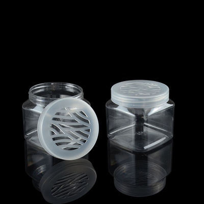 Electroplating 100ml 500ml PET Jar บรรจุภัณฑ์ PET Square Jars ภาชนะเปล่าระงับกลิ่นกาย