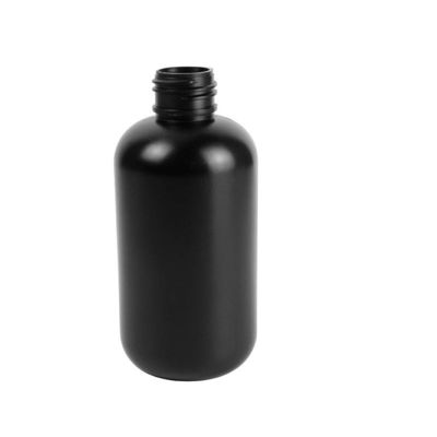 180ml 24/410 HDPE White Boston Round Bottles Skin Personal Care Bottle 30% PCR