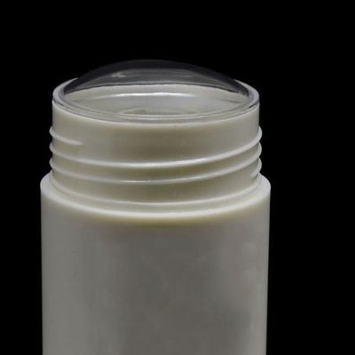50ml ขวดระงับกลิ่นกายทรงกลม PP 43 มม. ภาชนะบรรจุเครื่องสำอางเปล่าปริมาณมาก