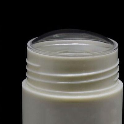 50ml ขวดระงับกลิ่นกายทรงกลม PP 43 มม. ภาชนะบรรจุเครื่องสำอางเปล่าปริมาณมาก