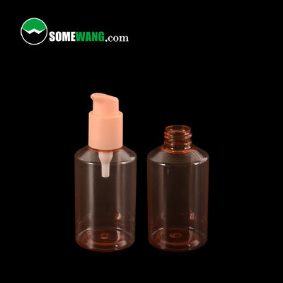 150ml เครื่องสำอางอิมัลชั่นสเปรย์ปั๊มขวดพลาสติก PET สำหรับแชมพูเหลวบำรุงผิว