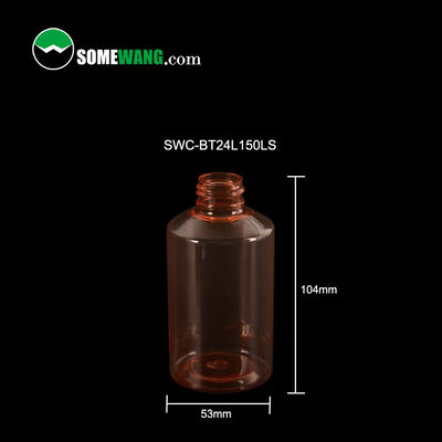 150ml เครื่องสำอางอิมัลชั่นสเปรย์ปั๊มขวดพลาสติก PET สำหรับแชมพูเหลวบำรุงผิว