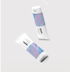 35ml 50ml 100ml พลาสติกม้วนเดียวบนหลอดบรรจุภัณฑ์เครื่องสำอางดูแลผิว