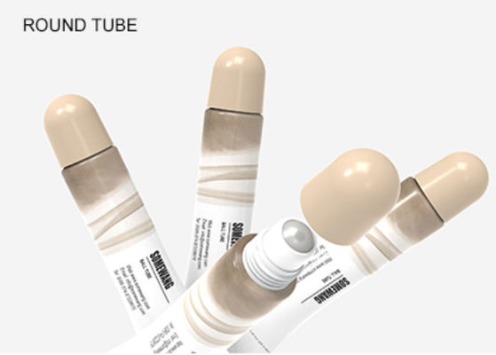 35ml 50ml 100ml พลาสติกม้วนเดียวบนหลอดบรรจุภัณฑ์เครื่องสำอางดูแลผิว