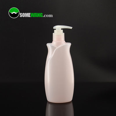 ขวดแชมพูเปล่าพลาสติก PET ลายดอกไม้สีชมพู 130ml 230ml 300ml