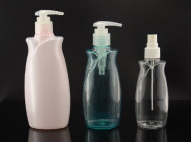 ขวดแชมพูเปล่าพลาสติก PET ลายดอกไม้สีชมพู 130ml 230ml 300ml