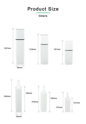 300ml 400ml 500ml ขวด PE พร้อมขวดแชมพูหุ้มด้านนอก